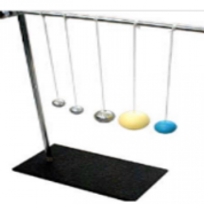 1165 - Set of 5 pendulum balls with a stand