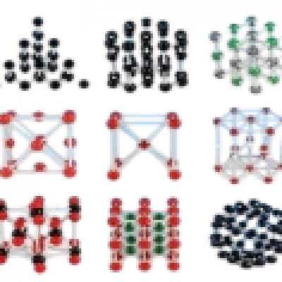 1702 - Set of demonstration models of crystal lattices