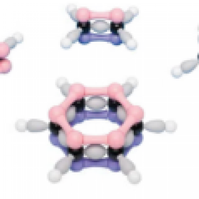 1706 - Set of models of p and d clouds and ball-and-stick molecules